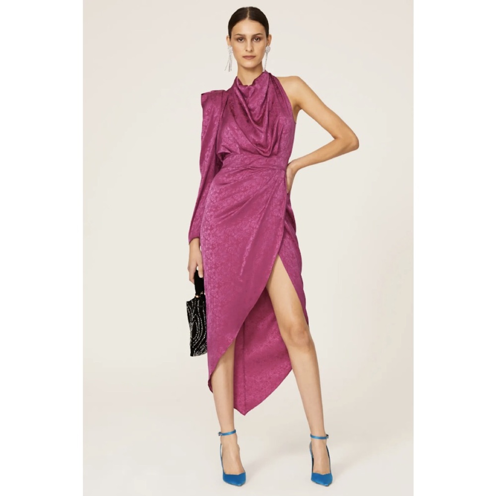 [ronny kobo] lilly one sleeve dress